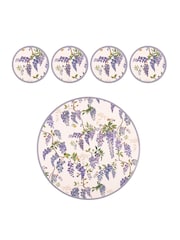 Cath Kidston Purple Wisteria Round Placemat & Coaster Set 4 Pack - Image 2 of 4