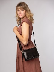 Conkca Black 'Robin' Leather Cross-Body Bag - Image 2 of 6
