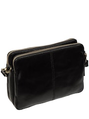 Conkca Black 'Robin' Leather Cross-Body Bag - Image 6 of 6