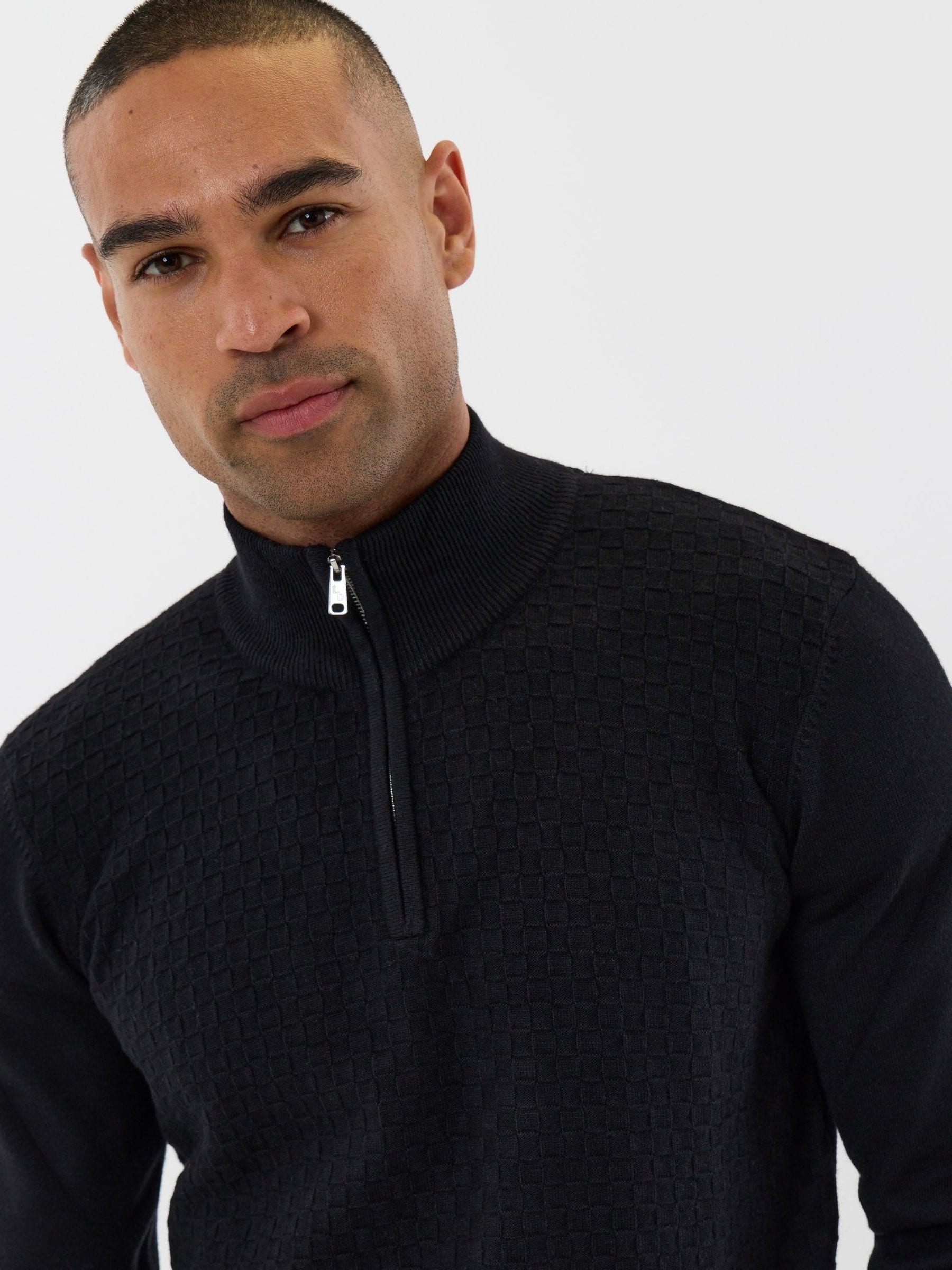 Comprar Threadbare Basket Stitch Quarter Zip Jumper from Next Brazil