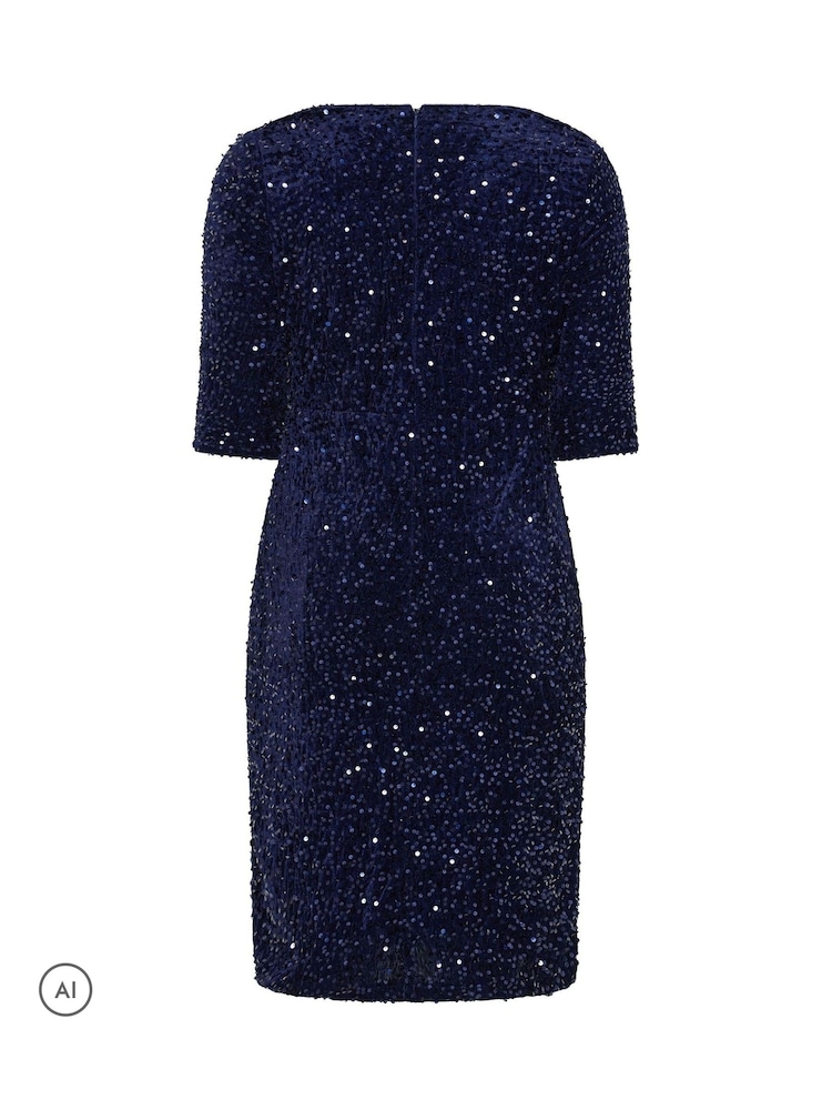 Robe longue Yours Curve London à manches courtes et volants - Image 6 de 6 Robe longue Yours Curve London à manches courtes et volants - Image 6 de 6