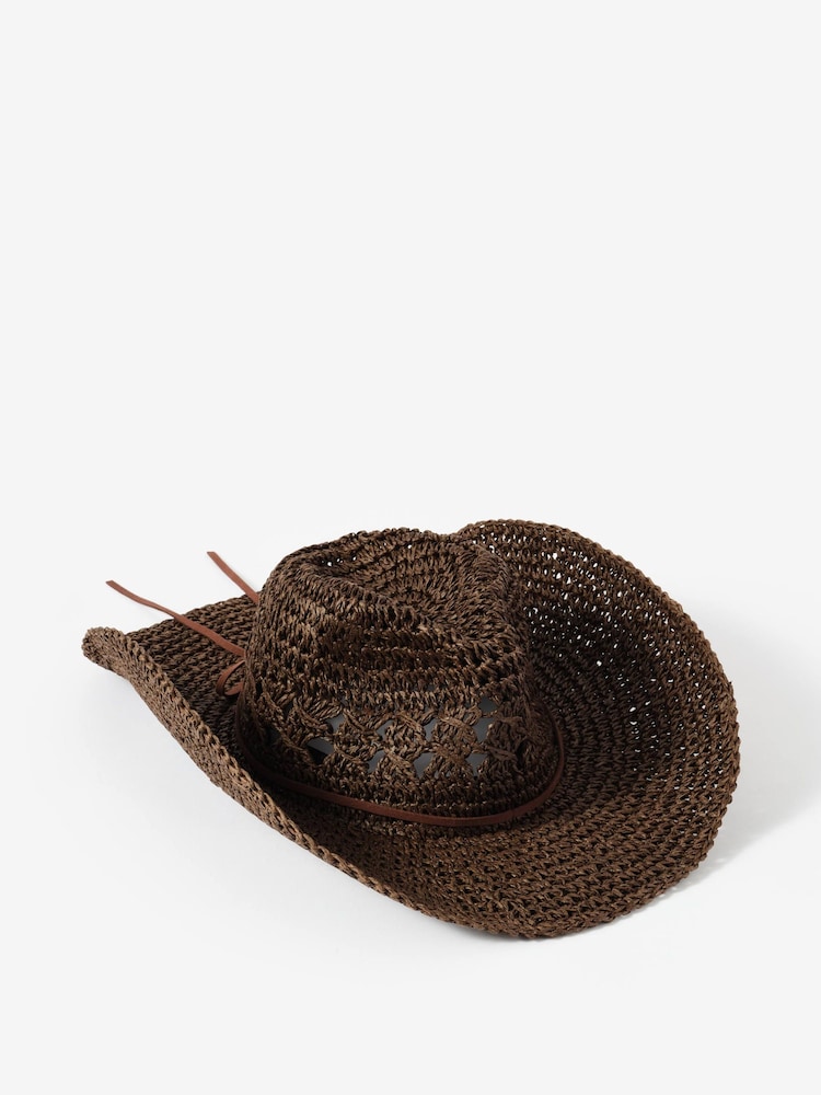 Sombrero vaquero de tejido de Mint Velvet - Imagen 2 de 5