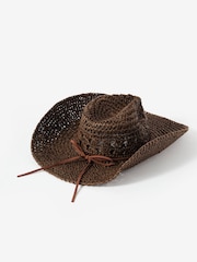 Sombrero vaquero de tejido de Mint Velvet - Imagen 3 de 5