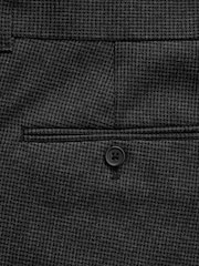 Grey Puppytooth Regular Fit Check Smart Trousers - Image 8 of 8