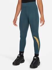 Nike Green Shine High-Waisted Leggings - Image 1 of 4