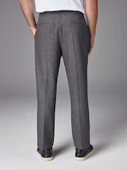 Grey Smart Textured Jogger Trousers - Image 3 of 11
