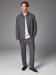 Grey Smart Textured Jogger Trousers - Image 5 of 11