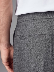 Grey Smart Textured Jogger Trousers - Image 7 of 11