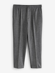 Grey Smart Textured Jogger Trousers - Image 8 of 11