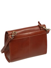Conkca Brown 'Heron' Leather Cross-Body Bag - Image 4 of 6