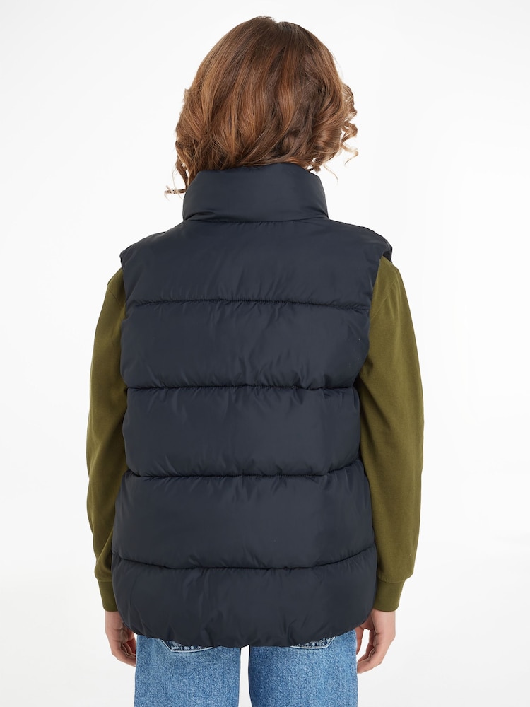 Tommy Hilfiger Blue Kids Essential Padded Gilet - Image 2 of 6 Tommy Hilfiger Blue Kids Essential Padded Gilet - Image 2 of 6