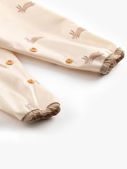 Bibado Cream Coverall Attachable Weaning Bib: Happy Hares - Image 4 of 5