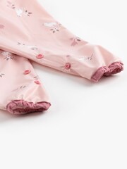 Bibado Pink Coverall Attachable Weaning Bib: Curious Cottontails - Image 3 of 5