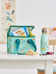 JoJo Maman Bébé Blue Safari Insulated Food & Bottle Bag - Image 4 of 4