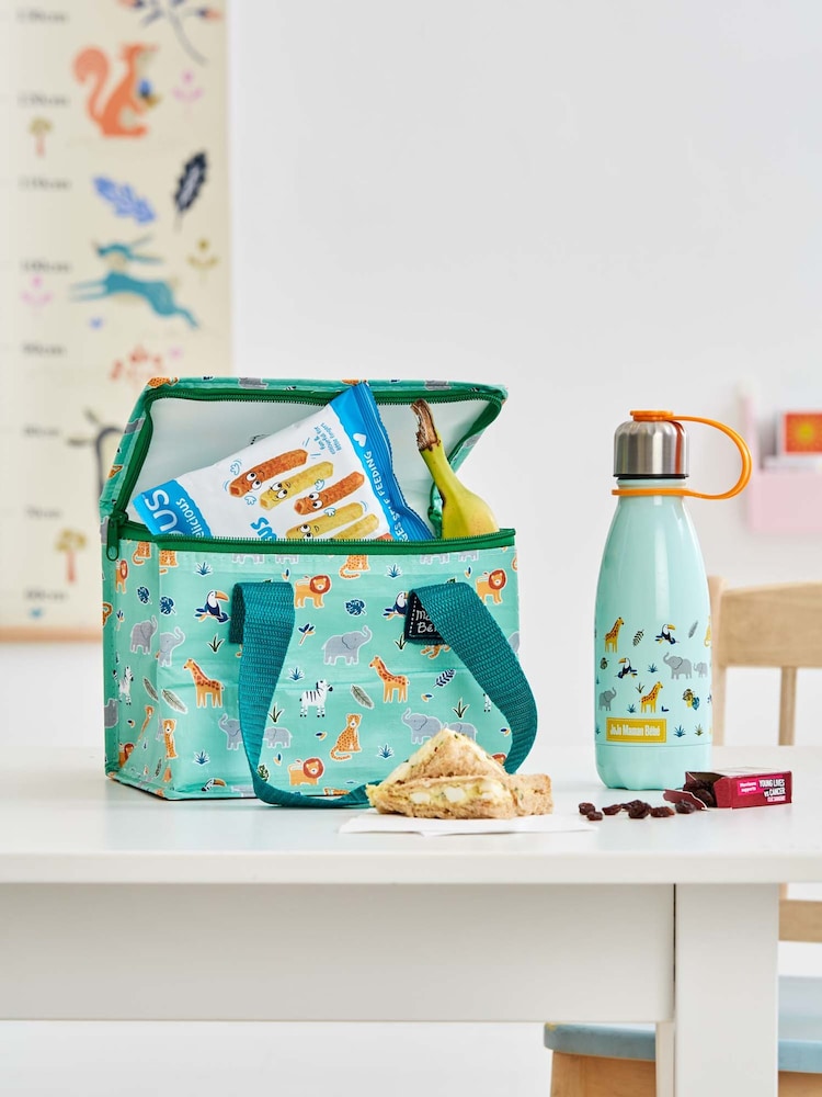 JoJo Maman Bébé Blue Safari Insulated Food & Bottle Bag - Image 4 of 4