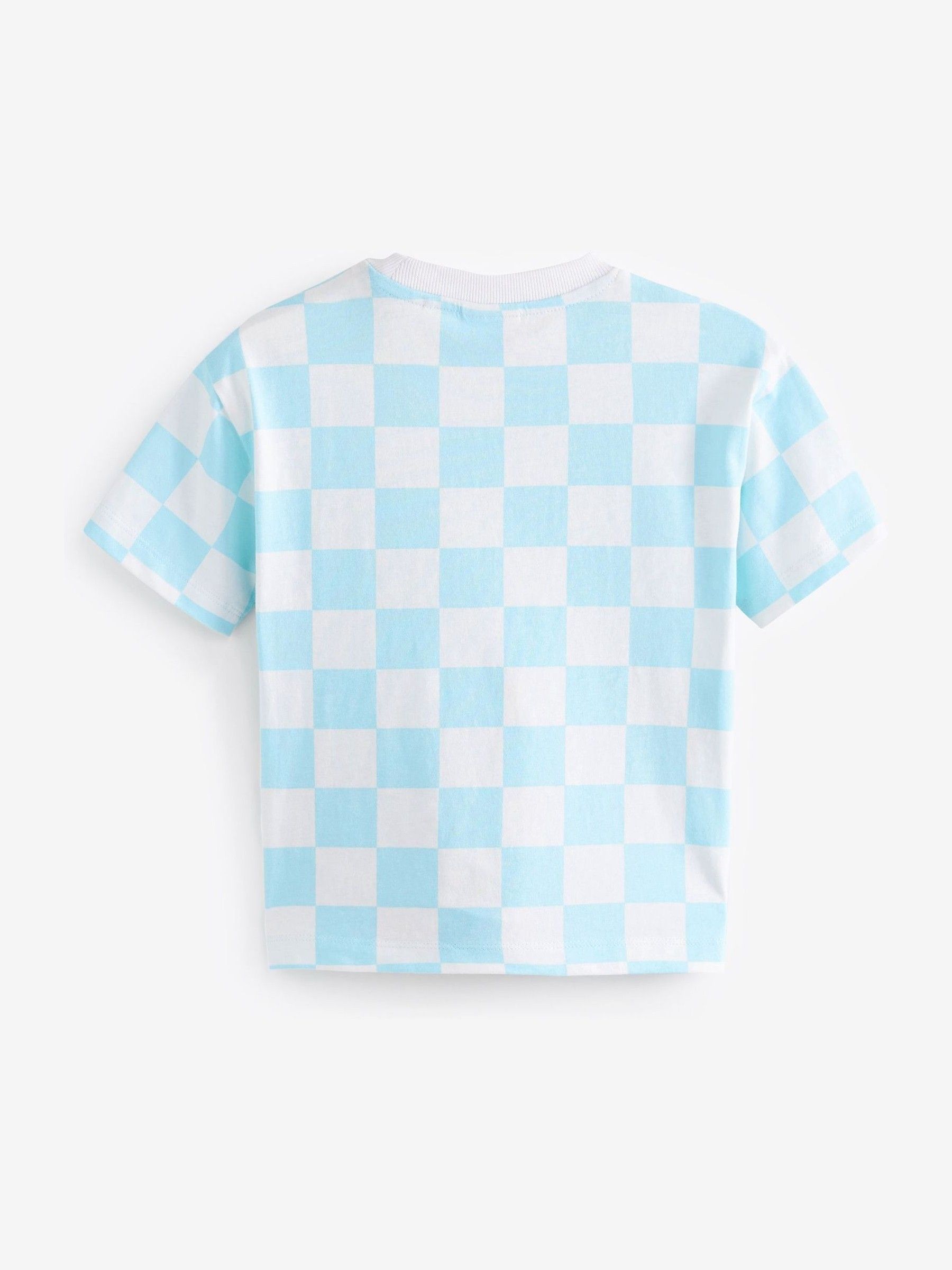 ★ SPAO★ Tom and Jerry Tom and Jerry Check Short Sleeve Pa Buy Blue/White Check Tom and Jerry Short Sleeve 100% Cotton