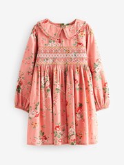 Laura Ashley Pink Long Sleeve Floral Prom Dress - Image 6 of 8