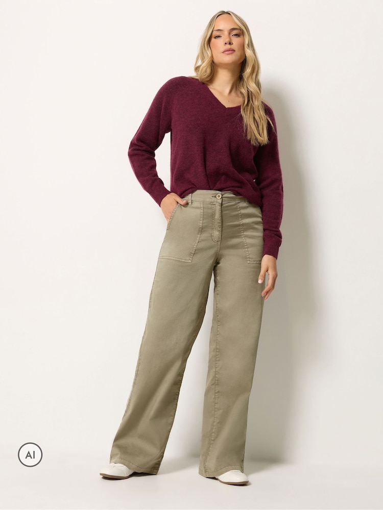 Коричневый - Широкие брюки карго Long Tall Sally - Изображение 1 6
