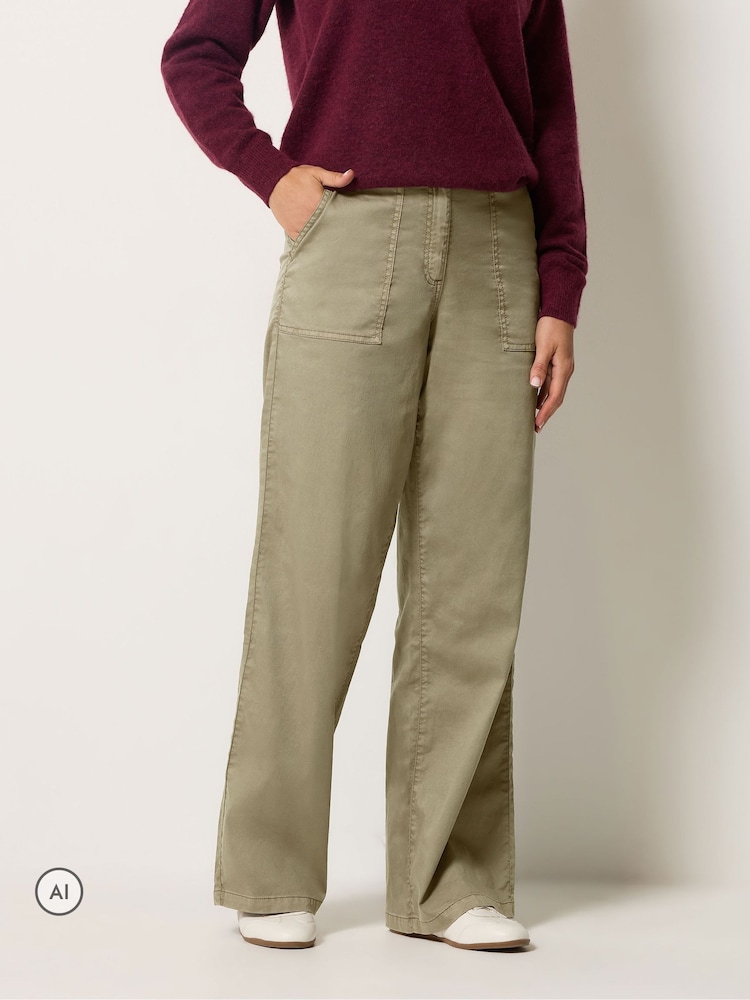 Коричневый - Широкие брюки карго Long Tall Sally - Изображение 2 6