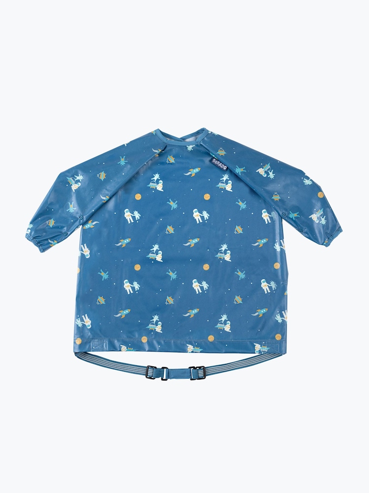 Bibado Blue Coverall Attachable Weaning Bib: Astro Adventures - Image 2 of 5