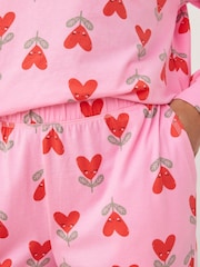 Pink Heart 100% Cotton Long Sleeve Pyjamas - Image 4 of 8