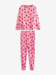 Pink Heart 100% Cotton Long Sleeve Pyjamas - Image 5 of 8