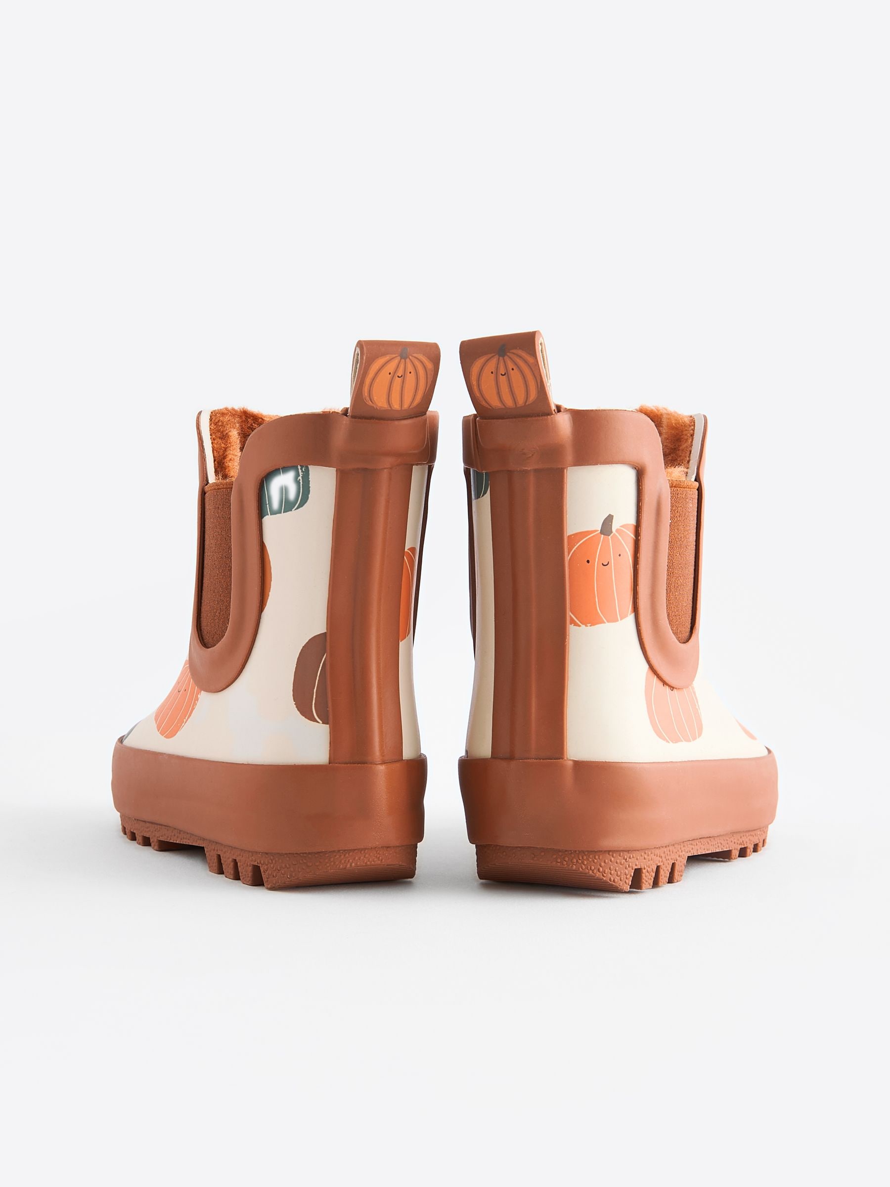Buy Orange Pumpkin Warm Lined Ankle Wellies from Next Canada