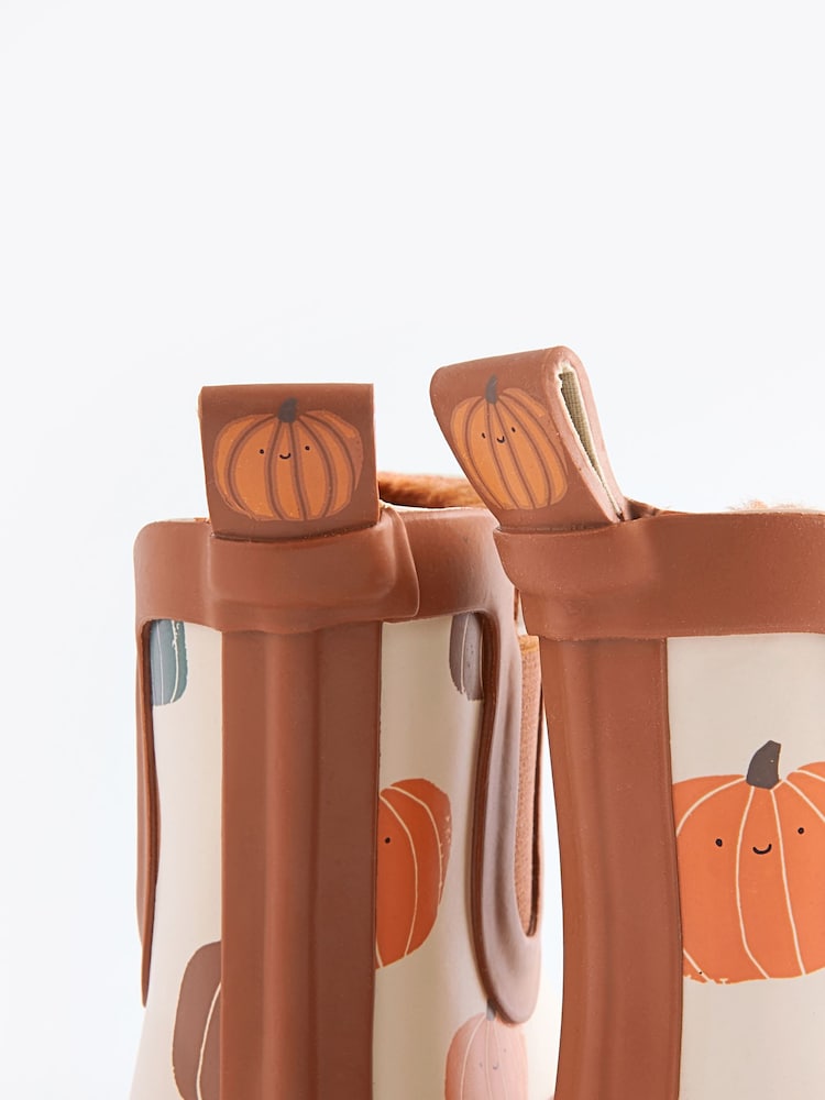 Orange Pumpkin Warm Lined Ankle Wellies - Image 5 of 5