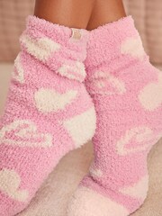 Bath & Body Works Pink Bath & Body Works Fluffy Socks 2 Pack - Image 3 of 6