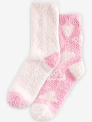 Bath & Body Works Pink Bath & Body Works Fluffy Socks 2 Pack - Image 4 of 6