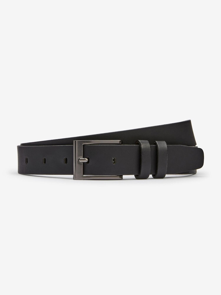 Black Leather Belt - Image 1 of 1