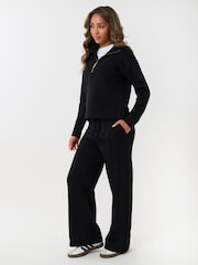 Threadbare Black Funnel Neck Wide Leg Sweater Set - Image 2 of 4
