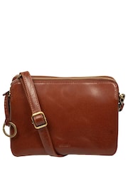 Conkca Brown 'Robin' Leather Cross-Body Bag - Image 3 of 6