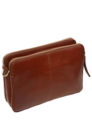 Conkca Brown 'Robin' Leather Cross-Body Bag - Image 4 of 6