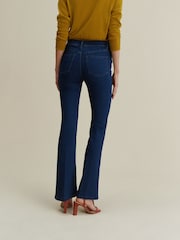 Inky Blue Stretch Flare Jeans - Image 4 of 7