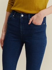 Inky Blue Stretch Flare Jeans - Image 5 of 7