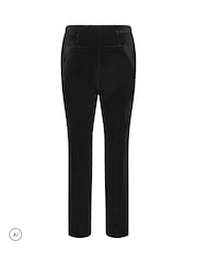 M&Co Black Velvet Tapered Trousers - Image 6 of 6