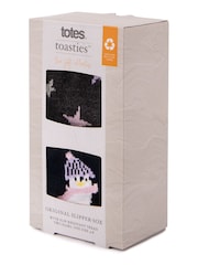 Totes Natural Ladies Original Slipper Socks (Twin Pack) - Image 3 of 5