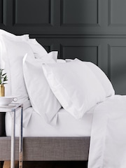 Bedeck Of Belfast White 1000 Thread Countcotton Sateen Large Housewife Pillowcase - Image 1 of 2
