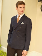 Marineblau/blau - Blazer aus Leinenmischung - Bild 1 von 12
