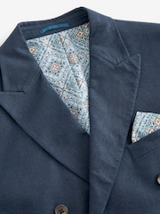 Marineblau/blau - Blazer aus Leinenmischung - Bild 9 von 12