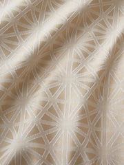 Appletree Natural Geo Jacquard Duvet Cover & Pillowcase Set - Image 3 of 4