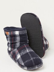 FatFace Blue Sussex Check Slippers Boots - Image 3 of 4