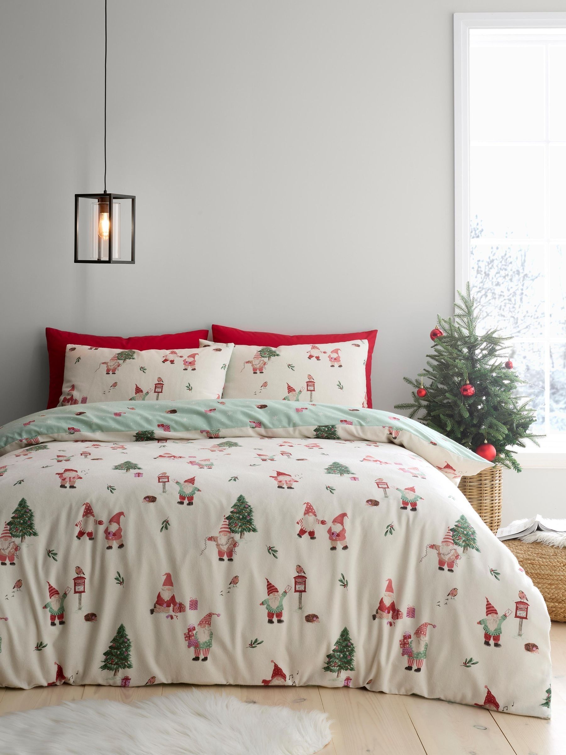 Fusion Natural Christmas Gonks Duvet Cover Set - Image 7