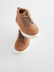 Tan Brown Wide Fit (G) Warm Lined Chukka Boots - Image 3 of 5