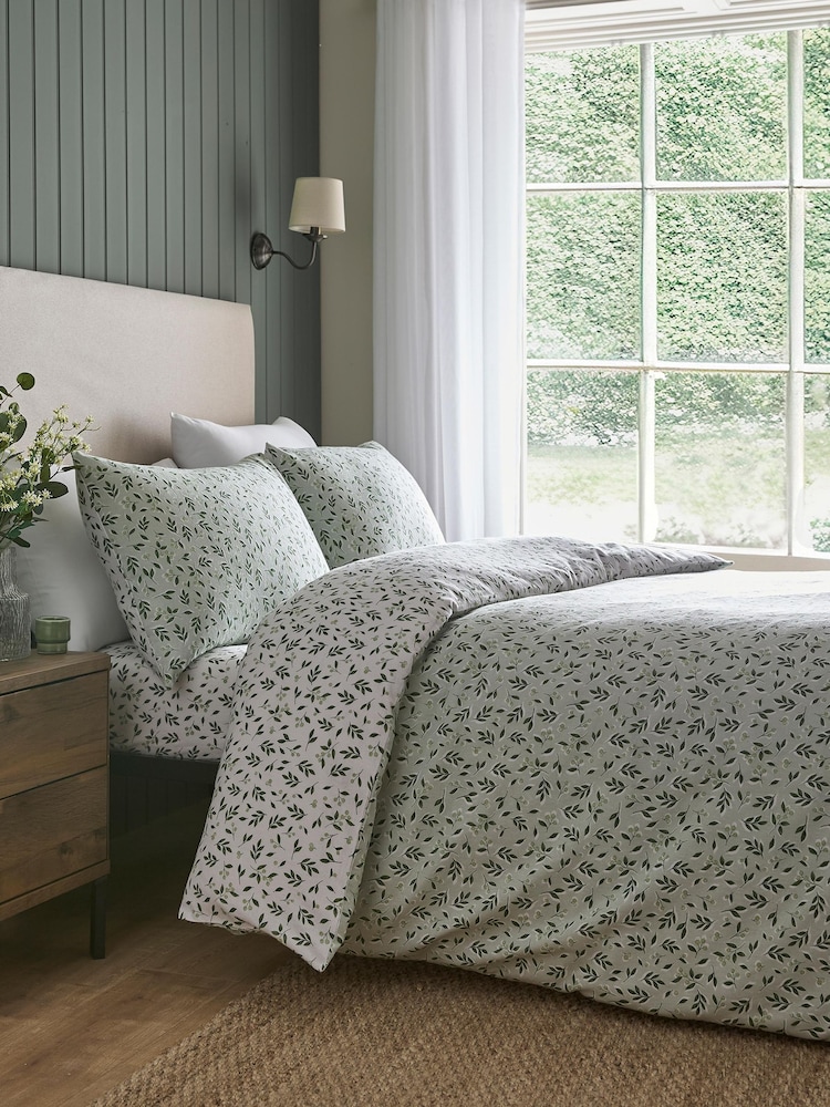 Dreams & Drapes Falling Leaf Duvet Cover & Pillowcase Set - Attēls 1 no 4