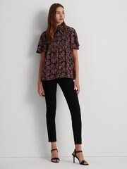Lauren Ralph Lauren Multicolour Floral Pleated Georgette Blouse - Image 4 of 6