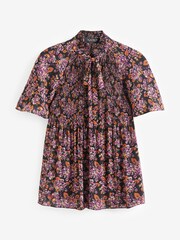 Lauren Ralph Lauren Multicolour Floral Pleated Georgette Blouse - Image 6 of 6