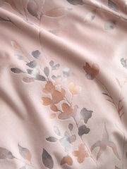 Soiree Pink Metallic Leaf Velvet Duvet Cover & Pillowcase Set - Image 3 of 3