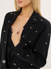 Star by Julien MacDonald Black Studded Blazer - Image 2 of 4